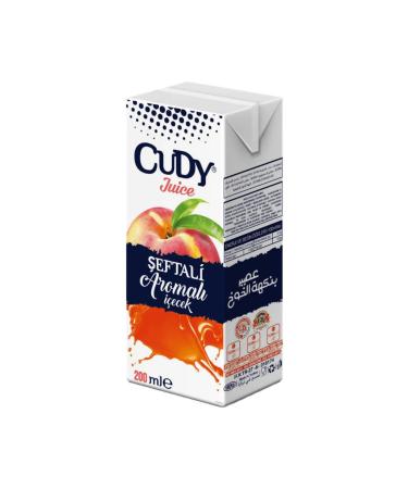 cudy Fruit Juice Peach 27x200 ml. - Buy Online on GoSupps.com