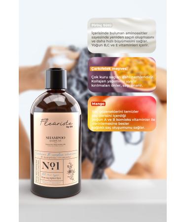 Fleuriste by GG Shampoo Nourishing Passion Fruit and Rice Milk 400 Ml - Buy Online on GoSupps.com