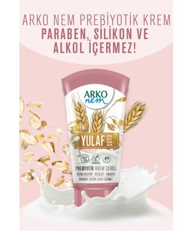 Arko Nem Prebiotic Cream Series Oat Milk 3x60ml - Buy Online on GoSupps.com