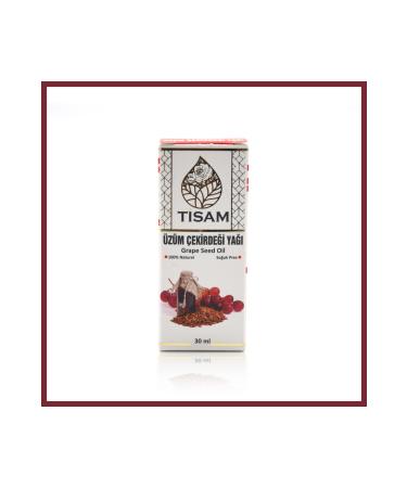 T SAM GRAPE SEED OIL 30ML 100% PURE COLD PRESSED 2 PIECES