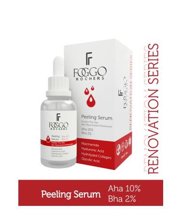 Foggo Rochers Peeling Skin Renewal Serum Aha 2% Bha Niacinamide Glycolic Acid Bay Leaf 30ml