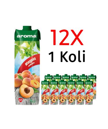 Aroma Nectar Apricot Fruit Juice 1L 12 Pieces