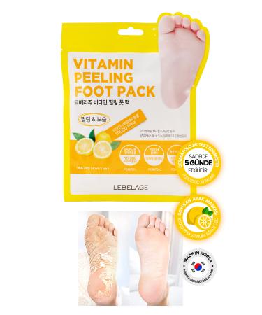 LEBELAGE Peeling Foot Mask Vitamin Complex Korean Peeling Mask Lebelage Vitamin Peeling Foot Pack
