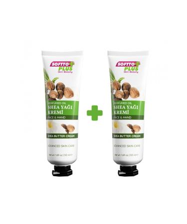 Softto Plus Miracle Shea Butter Hand Face Cream 50 ML+50 ML