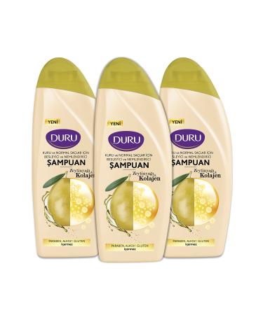 Duru Olive Oil & Collagen Shampoo for Dry and Normal Hair 3x500 ML