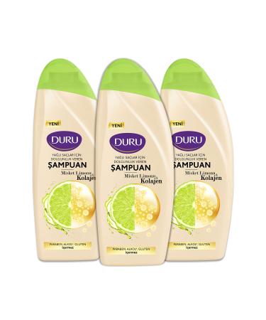 Duru Lime&Collagen Shampoo for Oily Hair 3x500 ml