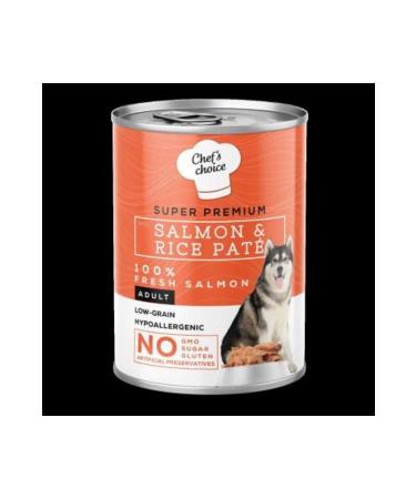 Chefs Choice Adult Dog Canned Food with Salmon Minced Meat 400 gr X 12 PIECES