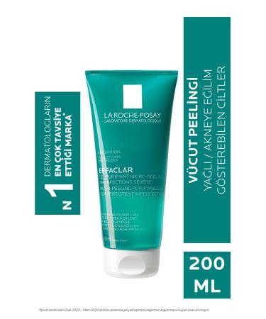 La Roche Posay Effaclar Micro Peeling Gel Face and Body 200 ml - Cleansing Gel for Oily Skin
