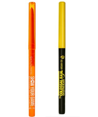 Show by Pastel Your Waterproof Gel Eyeliner 407 + Maybelline New York Kajal Eyeliner Black