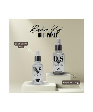 DS WORLD Hair and Beard Care Oil Duo Pack