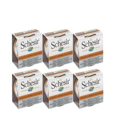 Schesir Tuna and Seabass Natural Cat Canned Food 70 Gr * 6 Pieces