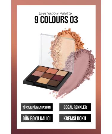 New Well Eyeshadow Palette 9 Colors No 03