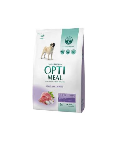 OptiMeal Small Breed Duck Small Breed Adult Dog Food 4 Kg - Buy Online on GoSupps.com