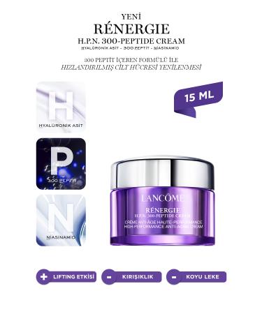 Lancome R nergie Hpn 300-peptide Cream Hyaluronic Acid 300-peptide Niacinamide 15 ml 3614273923965