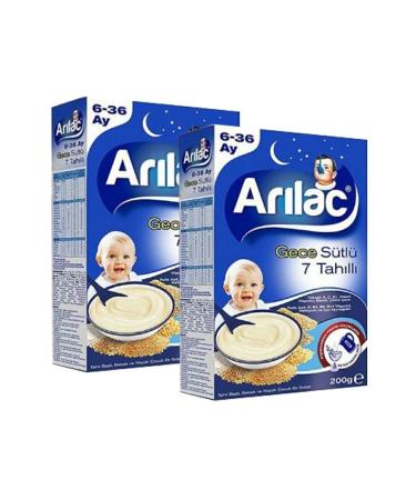 ARI Lac Instant Supplementary Food 7 Grain Night 200 gr X 2 Pieces