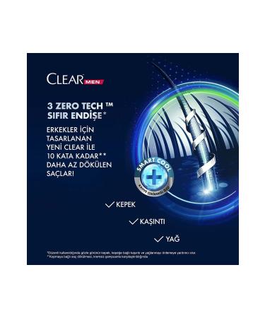Clear Men Anti-Dandruff Shampoo Cool Sport Menthol Refreshing Menthol Effect 350 ml 4 Pieces - Buy Online on GoSupps.com