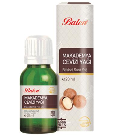 Balen Macadamia Nut Oil Macedonia Herbal Fixed Oil Cold Press 20 ml