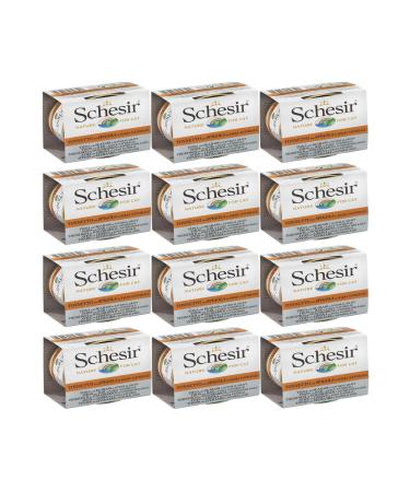 Schesir Tuna and Seabass Natural Cat Canned Food 70 Gr *12 Pieces