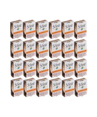Canned Cat Food with Chicken and Ham in Schesir Sauce 70 Gr *24 Pieces
