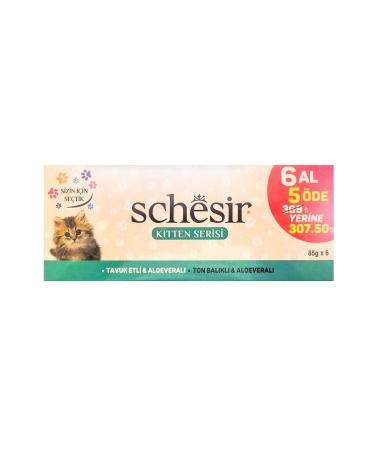 Schesir Chicken Meat and Tuna Kitten Canned Food 85 gr Buy 6 Pay 5