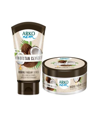 Arko Nem Precious Oils Coconut Moisturizing Cream 250+60ml