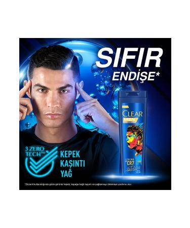 Clear Men Anti-Dandruff Shampoo Legend By CR7 Cristiano Ronaldo 350 ml 4 Pieces - Buy Online on GoSupps.com