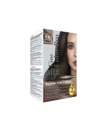 Alix Hair Dye & Set Dye 5.0 Light Brown 50ml