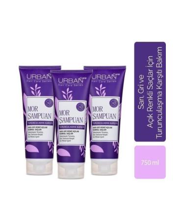 Urban Care Shampoo 3 X 250ml Anti-Orange Purple Shampoo