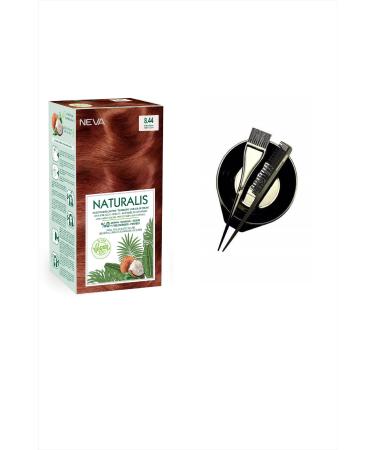 NEVA COSMETICS Naturalis Hair Dye 8.44 Sultan Copper 0 Vegan + 9030 Dye Bowl Container