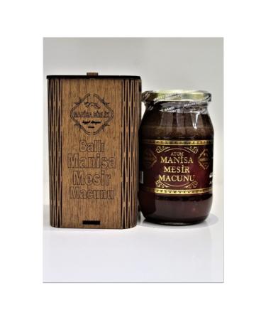 Manisabirliktezzet Atom Mesir Paste Wooden Box 400 gr