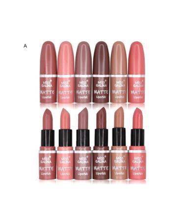 MUJGAN Miss Galina Matte 6-Piece Lipstick Set No:a
