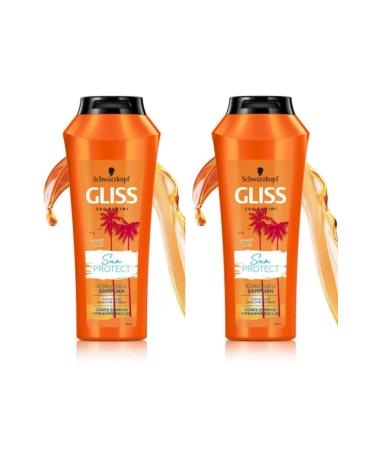 Schwarzkopf Gliss Hair Care Shampoo Sun Protect Damaged Hair After Sun 500ml 2pack