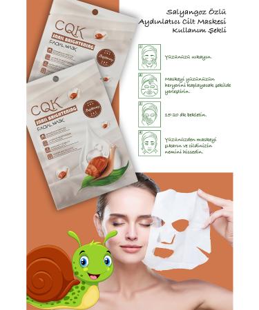 Alright 10 Pieces Snail Mask Brightening Hydration Centella Asiatica Snail Brightening XLM106 - Buy Online on GoSupps.com