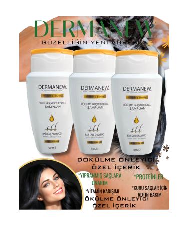 Dermanel Dermanew Anti-Hair Loss Shampoo for Women and Men Special Content