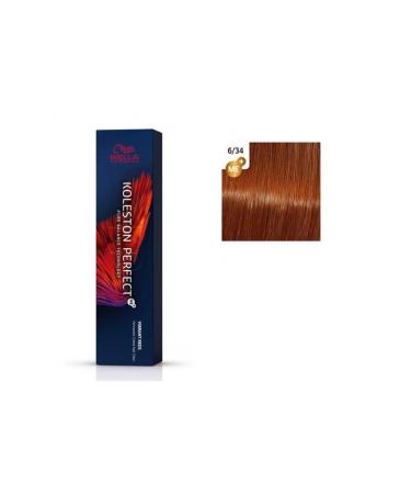 Wella Koleston Perfect Me+ 6/34 Vibrant Reds Super Permanent Hair Dye 60 ml GKProduct45