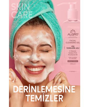 Algro Facial Cleansing Gel Deep Cleansing for Dry Sensitive Skin Vitamin E SodiumPca Panthenol - Buy Online on GoSupps.com