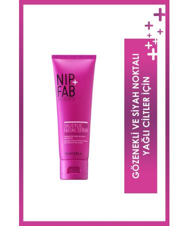 NIP+FAB Salicylic Acid Fix Facial Scrub Maintains Moisture Balance 75 Ml
