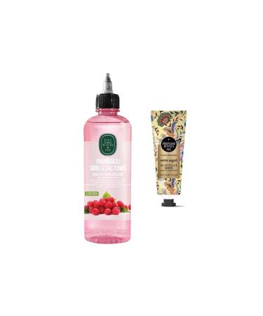 Ey p Sabri Tuncer Raspberry Vinegar & Hair Tonic 500 Ml and Pj Hand and Body Cream Warm Sugar 50 Ml
