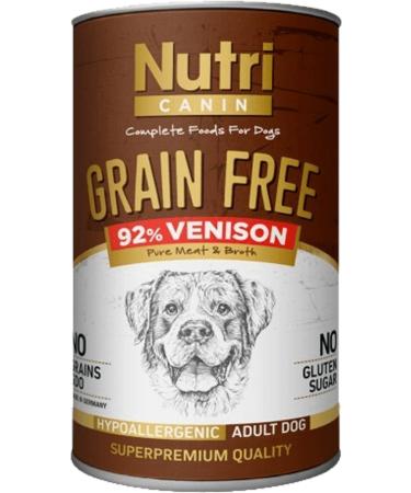 Nutri Canine Nutri Canin Grain-Free Venison Potato Dog Canned Food 400 gr X 12 Pieces