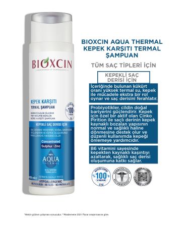 Bioxcin Aqua Thermal Anti-Dandruff Shampoo 300 Ml SET OF 3 - Buy Online on GoSupps.com