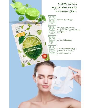 Alright 3 Pieces Lime Lemon Hydrating Brightening Balancing Face Mask Lime Lemon Mask XLM380 - Buy Online on GoSupps.com