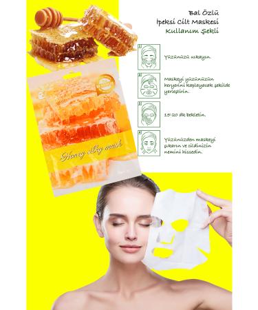 Alright 10 Pieces Honey Moisturizing and Whitening Face Mask Honey Mask XLM96 - Buy Online on GoSupps.com