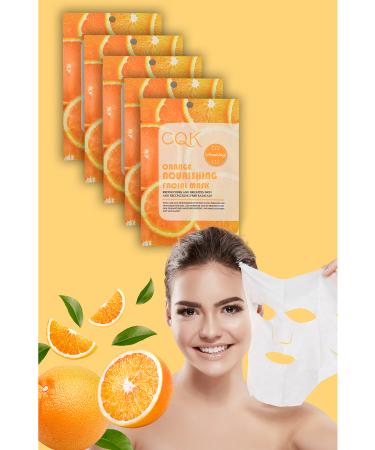 Alright 5 Pieces Orange Vitamin C & Chinese Mushroom Pore Repair Face Mask 30ML XLM205