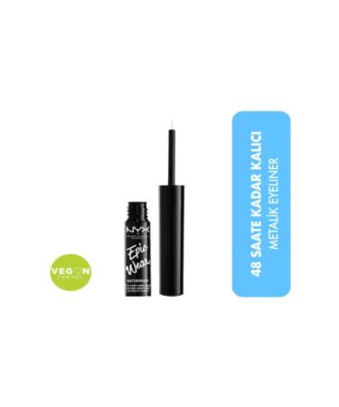 NYX Professional Makeup Epic Wear Metallic Liquid Liner Silver Metal