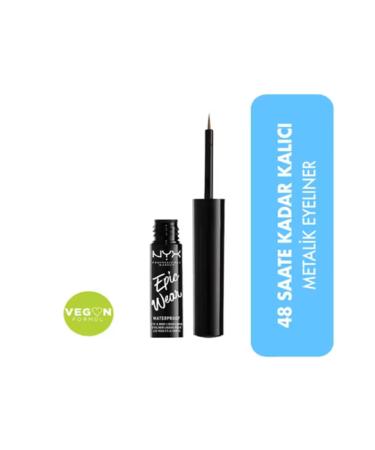NYX Makeup Epic Wear Metallic Liquid Liner Brown Metal
