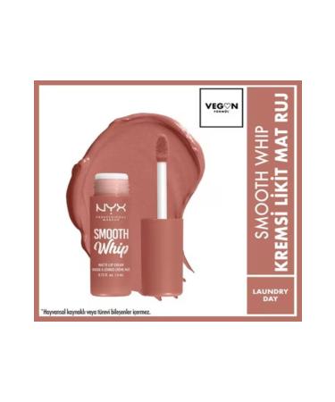 NYX Professional Makeup Smooth Whip Creamy Liquid Matte Lipstick Laundry Day