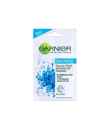 Garnier Pure & Clean Sauna Effect Purifying Clay Mask 2*6 Ml