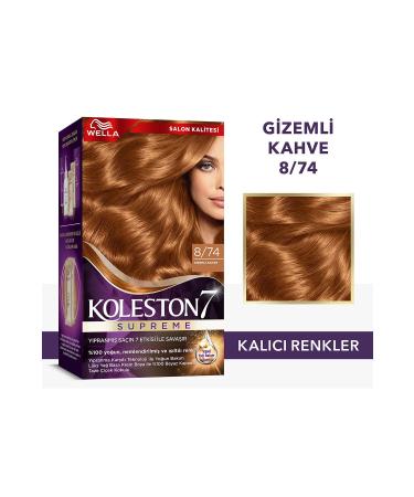 Wella Koleston Supreme Hair Dye 8/74 Mystery Brown