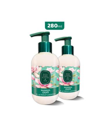 Ey p Sabri Tuncer Magnolia Flower Hand and Body Lotion 280 ml X 2