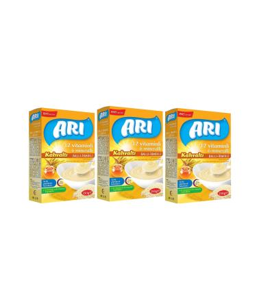 Bee Food Milk Honey Semolina (BREAKFAST) Rice Flour 250 gr X 3 Pieces